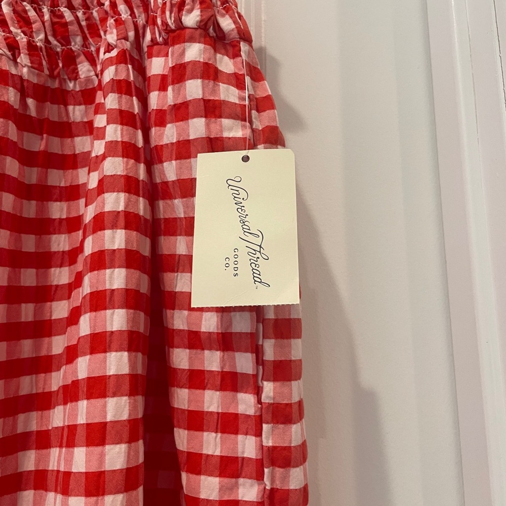 Universal Thread Red and White Gingham Dress NWT - image 5